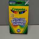 Crayola Ultra-Clean Washable Markers, Fine Line Multicolor, 10 Count