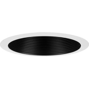 Progress Lighting P806000-031 6" Recessed Step Baffle Trim Black 6" Housing (P806N Series)