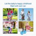 Bicycle Training Wheels for Kids Stronger Version Replacement Adjustable Bicycles Stabilizer for Children, Suitable for 12/14/ 16/18/ 20/ inch Children's Single Speed Bikes