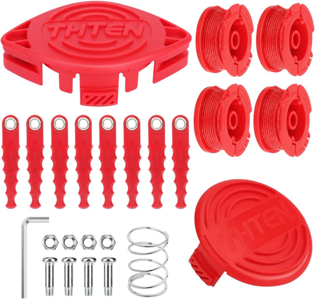 THTEN CMZST0803 CMZST080 Trimmer Blades Head Replacement Spool 20Ft 0.080 inch Compatible with Craftsman CMCST910,CMCST910M,CMCST910M1 String Trimmer CMZST120SC Cap Covers Parts, 24 Pack THTEN CMZST0803 CMZST080 Trimmer Blades Head Replacement Spool 20Ft 0.080 inch Compatible with Craftsman CMCST910,CMCST910M,CMCST910M1 String Trimmer CMZST120SC Cap Covers Parts, 24 Pack
