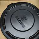 Rubbermaid Commercial Products BRUTE Heavy-Duty Round Trash/Garbage Lid, 20-Gallon, Black, Outdoor Waste Container for Home/Garage/Mall/Office/Stadium/Bathroom