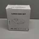 Aimsnk Magical Fantasy Lunch Box Set for Kids - 12oz Insulated Food Jar, Thermal Bag & Leakproof Bento Containers with Cutlery (BPA Free)-Ages 3-10 (Pink-Gradient)