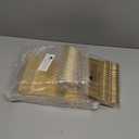 Joyido 90 Pieces Gold Plastic Silverware - Heavy Duty Gold Disposable Utensils - Fancy Plastic Cutlery Set Includes 30 Forks, 30 Spoons, 30 Knives for Dinner Parties Weddings