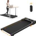 Walking Pad, 2.5HP Under Desk Treadmill for Home Office, 300 Lbs Capacity Portable Treadmill with Remote Control & LED Display, 2 in 1 Treadmill for Walking Jogging and Running (black)