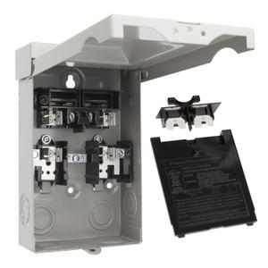 ICOOL 30 Amp Fused Disconnect Switch, Pull Out Disconnect 30A 2 Pole 3 Wire 1 Phase 240 VAC, AC Disconnect Metal Box for Air Conditioning