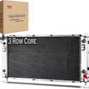 Radiator Compatible with 2015-2020 Chevy Tahoe Silverado 1500 LD Suburban 3500 HD Cadillac Escalade ESV 2014-2018 GMC Sierra 1500 Yukon XL 2016 2017 2019 5.3L 6.0L 6.2L Aluminum 3 Row