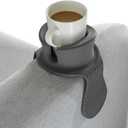 Sofa Cup Holder - Watruer The Ultimate Anti-Spill Holder Silicone Drink Holder for Your Sofa or Couch - Grey