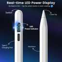iPad Pencil 2025-2018, LED Display Fast Charge Stylus Pen with Palm Rejection & Tilt Sensitivity, Compatible for iPad A16 11/10/9/8/7/6, Pro 11"/12.9"/13''/M4, Air M3/M2/5/4/3, Mini 7/6/5