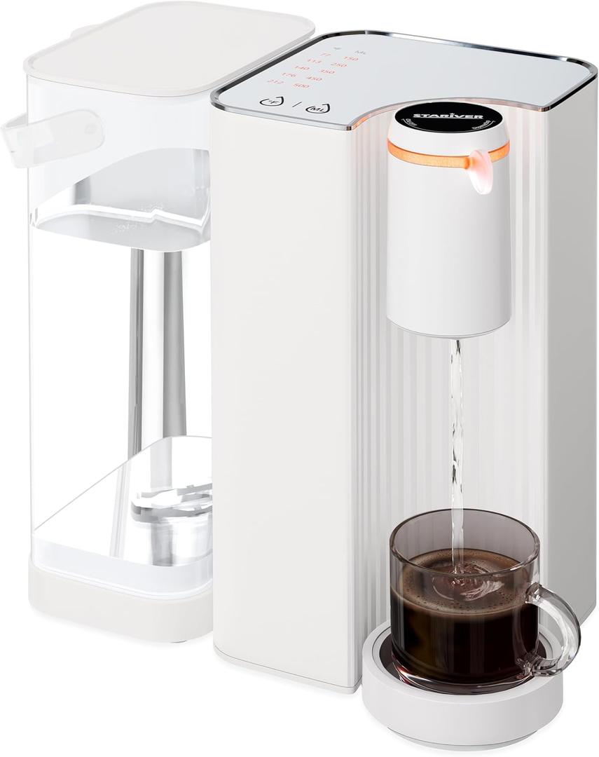 Stariver Instant Hot Water Dispenser, 68 Oz Electric Kettle with 5 Temperatures & 5 Customized Water Outputs Preset for Fasting, Baby Formula, Office