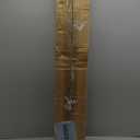 Juegoal 6ft Pre-Lit Artificial Christmas Tree, Lighted Optical Fiber Xmas Trees with Color Changing LED Lights, Snowflakes & Top Star, Party Home Holiday Fake Multicolored Tree with Metal Legs, White