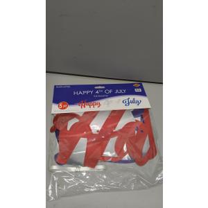 4th of July Banner Foil Streamer