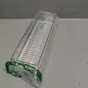 Large Transparent Flatware Tray Kitchen Drawer Organizer With Lid and Drainer - Plastic Kitchen Cutlery Tray and Utensil Storage Container with Cover - Dust-proof Dinnerware Holder