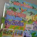 3 x Wooden Puzzles for Kids Ages 4-6, 24 Piece Animal Dinosaur Marine Farm Jigsaw Puzzles 4 Packs, Preschool Toddlers Learning Activity Puzzles Toys for Boys Girls 3 4 5 6 Years Old, 24 pieces, 8.9 inches x 5.9 inches