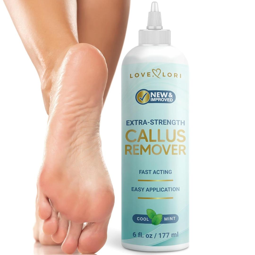 Callus Remover for Feet (Extra Strength) Foot Callus Remover Gel - Pedicure Tools for Feet Scrubber Foot Care Spa Essentials, 6oz