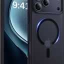 Magnetic for iPhone 17 Pro Case, [Anti-Slip] [Military-Grade Drop Protection] [Camera Protection] Skin-Friendly Slim Matte Shockproof Protective for iPhone 17 Pro Phone Case, Black