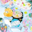 FIVEIZERO 102PCS Luminous Mini Resin Aquatic Animals Bulk - 15 Styles Glow in The Dark Plastic Tiny Sea Creatures for Dollhouse, Fairy Garden, Aquarium, Party Favors & DIY Craft Decor