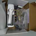 New Upgrade Mechanical Door Lock with HandleMechanical Push Button Lever LockStainless Steel Mechanical Keyless Entry Door Lock with Key,Upgrade Adjustable Deadlatch 2-3/8'' and 2-3/4'' (Silver)