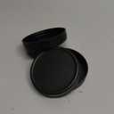 Jumterlee 9 Pack Black Wide Mouth Mason Jar Lids with Silicone Rings, Plastic Mason Jar Lids,Plastic Canning Lids, Fit Ball,Kerr and More (black)