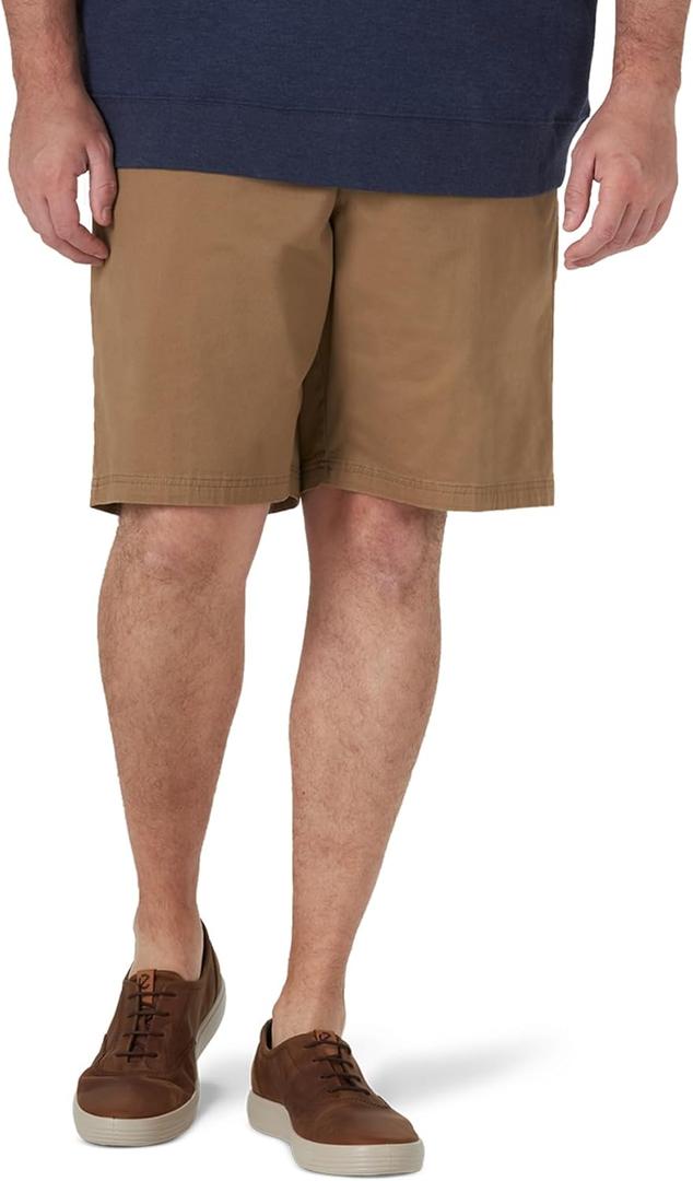 Lee Mens Big & Tall Extreme Motion Flat Front Short (36, Original Khaki)