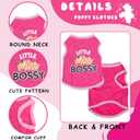 4 x 4 Pieces Puppy Clothes for Small Dogs Girl Girl Dog Clothes Cute Soft Dog Shirts Female Doggie Shirts Pet Clothing (Medium)