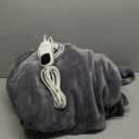 Heated Electric Blanket Queen Size - 84"x90" Flannel Heating Blanket with 10 Heating Levels & 5 Time Settings Over-Heat Protection, Winter Warmer for Adults with ETL Certification（Grey）