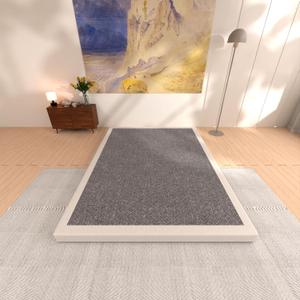 Box Spring Queen 3 INCH, Queen Size Box Spring ONLY, Metal Frame with Fabric Cover, Easy Assembly, Noise Free