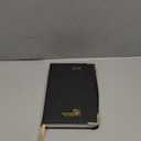 POPRUN Daily Planner 2026 (Medium-5.75" x 8.5") One Page Per Day Planner with Vegan Leather Hardcover - Agenda 2026 (Jan. - Dec.) Page A Day Calendar Book with Monthly Tabs, Inner Pocket - Black