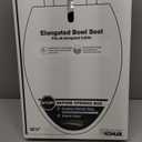 KOHLER 4636-RL-0 Cachet Ready Latch Elongated Toilet Seat Slow Close, Soft Close Toilet Seat Quiet Lid, Contoured Grip-Tight Bumpers Installation Hardware, Apartment Essentials, White