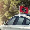 Rico Industries NCAA Football CFP National Champions Double Sided Car Flag - 16" x 19" - Strong Pole that Hooks Onto Car/Truck/Automobile