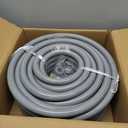 Liquid-Tight Conduit 100 ft and 10 Pieces of Connector Kit, Electrical Conduit 3/4 100ft w/UL Certification, Flexible Conduit with 5 Straight and 5 90-Degree Conduit Connector Fittings