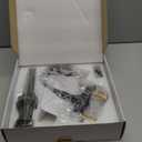 TimeArrow Oil Rubbed Bronze 2 Handle Centerset Bathroom Sink Faucet with Pop up Drain, High Arc Modern 4 Inch Bathroom Vanity Lavatory Faucet for 3 Holes with Brass 360° Swivel Spout, TAF067YORB