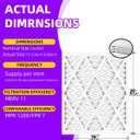 16x20x1 MERV 11 (6-Pack) Pleated Air Filter (Actual Size: 15.75x19.75x0.75") MPR 1200 & FPR 7, Furnace Air Filters