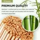 100PCS 8 inch Bamboo Skewers for wooden sticks BBQAppetiserFruitCocktailKabobChocolate FountainGrillingKitchencrafting and Party. =4mm, More Size Choices 6"/8"/10"/12"/36"