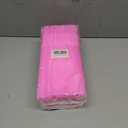 2 x YAOSHENG 200pcs Pink Straw 10.23" x 0.23"Solid Colors Flexible Drinking Straws, Plastic Disposable Bendy Straws (Pink)