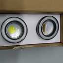 ESUPPORT 2Pcs 3" 12V 30W COB LED Fog Light Projector Car Blue Angel Eyes Halo Ring DRL Lamp Headlight Driving Bulbs
