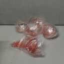 Detachable Martini Glasses 9oz Plastic Pink Champagne Coupe Glasses Gold Rim Hand Blown Vintage Cocktail Glassware Set Unique Martini Glass For Wine Wedding (100, Clear Pink)