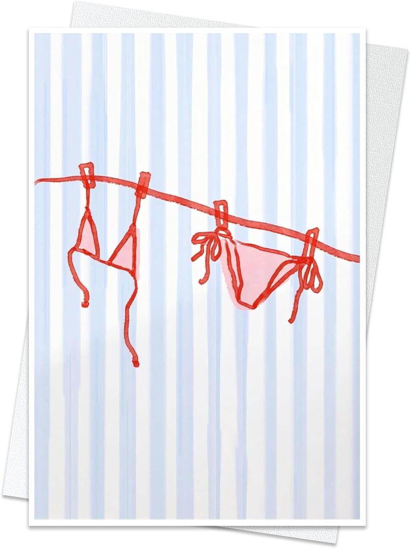 Bikini Summer Posters For Room Bow Ocean Inspired Aesthetic Print Coquette Coastal cowgirl Wall Art Fun and Cute swimsuit Apartment Funky Girly Poster Bedroom Room Decor 16x24inchUnframed (style-3-Unframed)