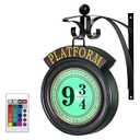 Hanging Night Light Remote Control Hanging Wall Lamp Halloween Decorations Holiday Magic Lamp Gift for Movie FansRed
