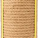 Jute Rope (1/2inchX 100ft) Twisted Hemp Rope for Crafts Landscaping, Home Dcor, and Gardening, Strong and Durable,Suitable for Indoor and Outdoor use