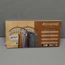 Legging Organizer for Closet, Metal Yoga Pants Hangers 2 Pack w/10 Clips Holds 20 Leggings, Space Saving Hanging Closet Organizer w/Rubber Coated Closet Organizers and Storage, Black