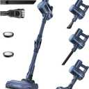 PRETTYCARELIFE Cordless Vacuum Cleaner, Lightweight Stick Vacuum Cleaner, 6 in 1, Self-Standing with Powerful Suction, 180 Bendable Wand Rechargeable Cordless Vacuum for Hardwood Floor (Blue)