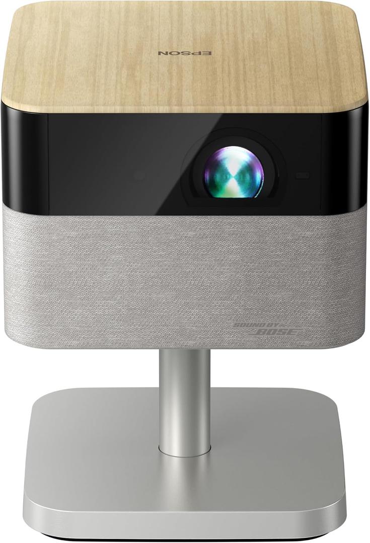 Epson Lifestudio Flex Plus 4K PRO-UHD Lifestyle Smart Streaming Projector with 1000 Lumens Color and White Brightness, Sound by Bose, Google TV, 3-Chip 3LCD Triple Core Engine