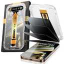 MRGLAS 4Pack TOP 9H+ Glass for iPhone 16 Pro Privacy Screen Protector, 10X Military Protection, 100% Anti Spy, UNBREAK Tempered Glass 6.3 inch Longest Durable Case Friendly