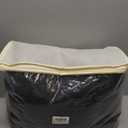 Outpain Black Spandex Tablecloth for 8 Foot Rectangle Tables, 6 Pack Black Wrinkle Free Fitted Table Cloths 8ft Stretchy Banquet Table Clothes Cover Desk Skirt for Birthday Wedding Parties Baby Shower