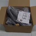 Consumest Corner Shower Caddy Stand - 3 Tier Shower Organizer with Soap Holder, Tall Floor Corner Shelf Standing with Adjustable Feet & 4 Hooks, Storage Rack for Bathroom Grey