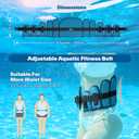 Sportneer Aqua Belt Water Aerobics Equipment: Swimming Belt Pool Exercise Equipment for Adults Aqua Float Belts with Adjustable Foam Blocks for Aquatic Fitness Training Low-Impact Workout