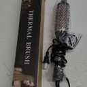 CINOSTAR Heated Round Brush for Blowout Look Volumizer, 1.5 inch Styler Tool, 6 Temps Ionic Thermal Brush, Fast Heating, Dual Voltage for Travel, Rose Gold