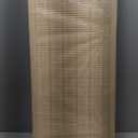 3 Panel Room Divider Short Folding Screen Divider,Double Sided Bamboo Divider Screen for Room Separation,Beige,47.2" H x 46.1" W