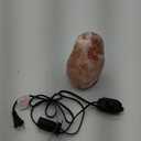 7 Inch Himalayan Salt Lamp with Dimmer Cord - Night Light Natural Crystal Rock Classic Wood Base Authentic from Pakistan