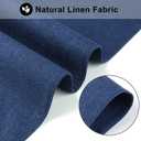 Cloth Placemats Set of 6, Cotton Linen Blend Machine Washable Durable Linen Table Mats, Heat Resistant Placemats Wrinkle Free Place Mats for Dining Table, Easy to Clean (Navy Blue, 6)